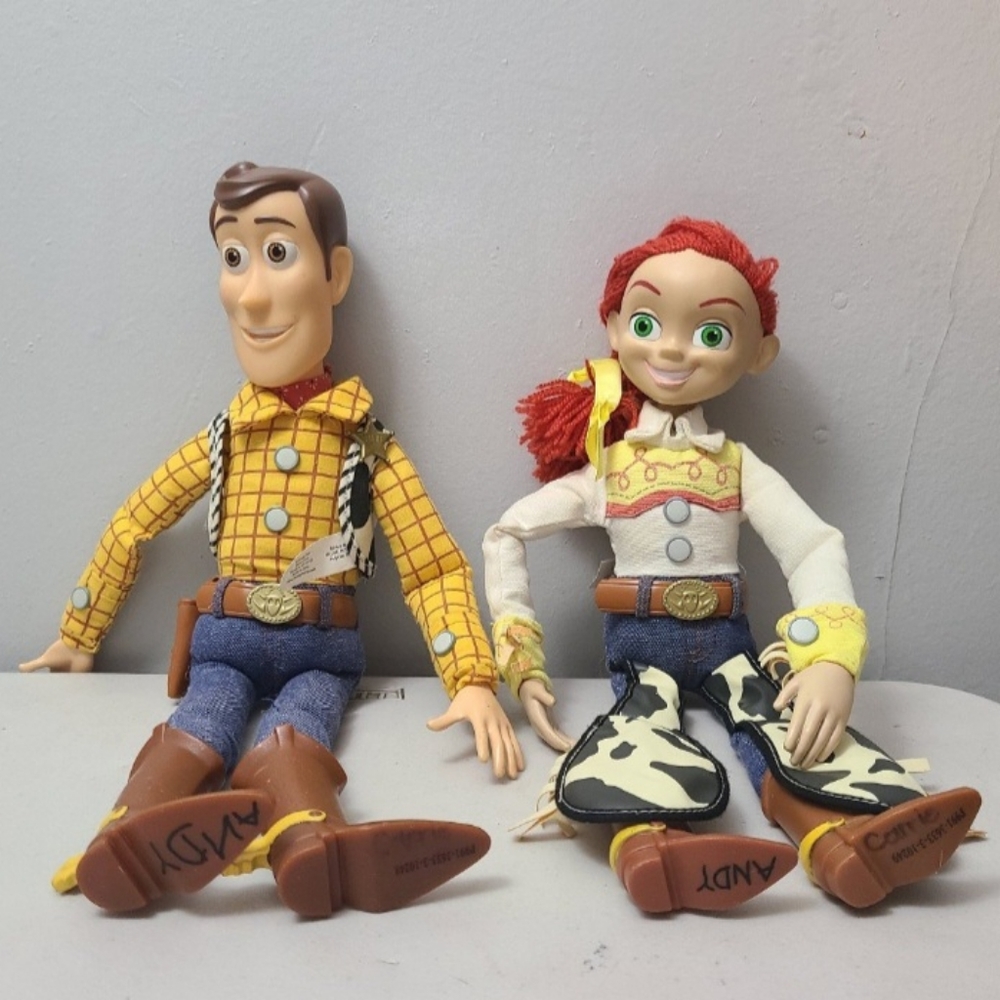 Disney Toy Story Pixar Woody And Jessie Talking Pull String Dolls Toys